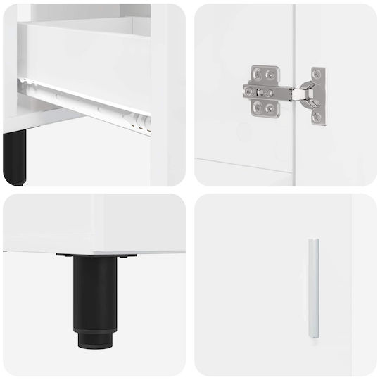 vidaXL Πάγκος χωρίς Νιπτήρα Μ60xΒ35xΥ60cm Λευκό