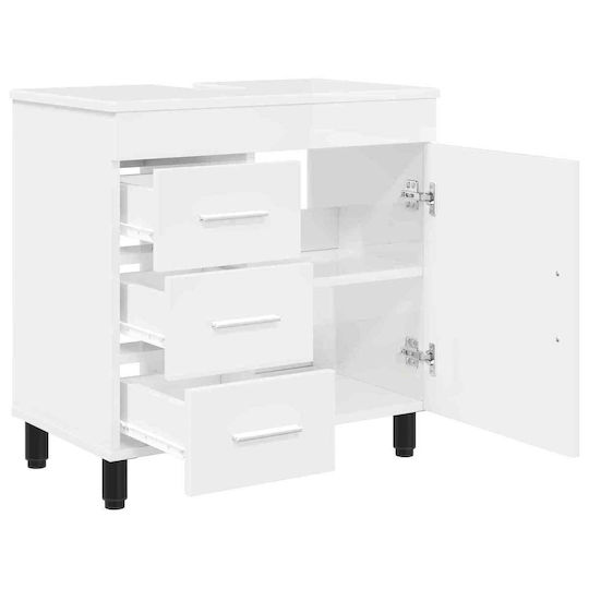 vidaXL Πάγκος χωρίς Νιπτήρα Μ60xΒ35xΥ60cm Λευκό