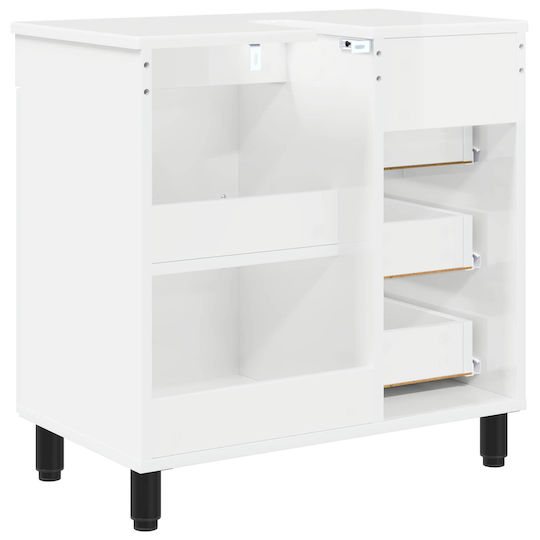 vidaXL Πάγκος χωρίς Νιπτήρα Μ60xΒ35xΥ60cm Λευκό