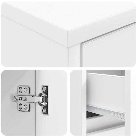 vidaXL Bathroom Vanity Unit Without Sink M35xD36.5xH85cm White