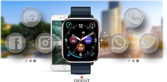 Giewont Smartwatch cu Pulsometru (Roz și Albastru Marin)