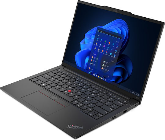 Lenovo ThinkPad E14 Gen 5 (Intel) 14" IPS FHD+ (i5-1335U/12GB/256GB SSD + 256GB SSD/W11 Pro) Графитено черен (Английска клавиатура UK)