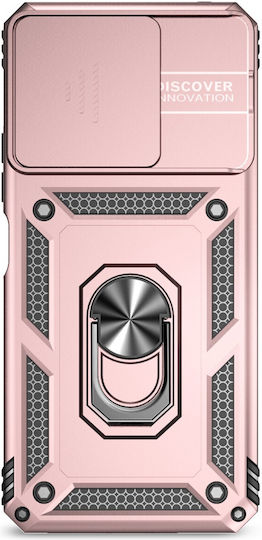 Forcell Xiaomi Poco Back Cover Plastic / Tempered Glass Rose Gold (Xiaomi Poco C65, Xiaomi Redmi 13C 4G)