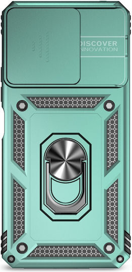 Forcell Xiaomi Poco Back Cover Plastic / Tempered Glass Green (Xiaomi Poco C65, Xiaomi Redmi 13C 4G/5G)