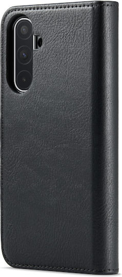 DG.MING Wallet Δερματίνης / Tempered Glass Μαύρο (Galaxy A56)