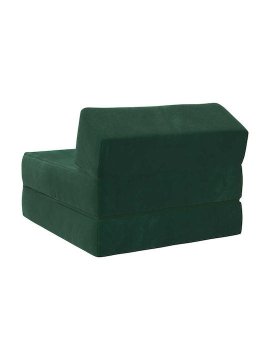 Armchair Bed Dark Green 60x70x41cm