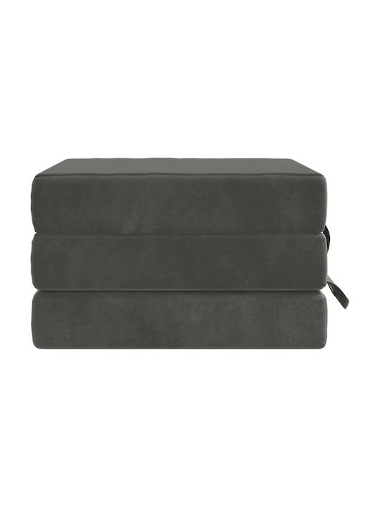 vidaXL Față De Pernă Din Catifea Gri 63x90cm