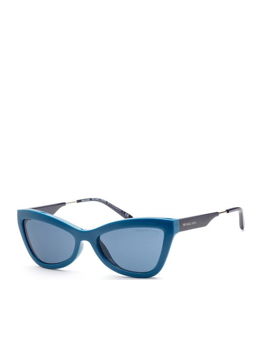 Michael Kors Damen Sonnenbrille mit Blau Kunststoff Gestell und Blau Linse