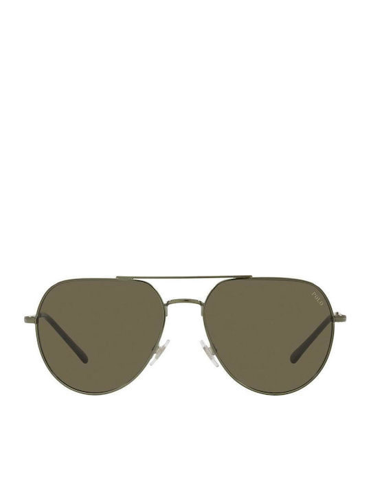 Ralph Lauren Unisex Sunglasses with Gray Metal Frame and Brown Lens PH3139 9429/3