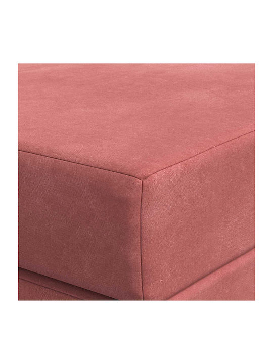 vidaXL Velvet Pink Decorative Pillow Case 45x100cm