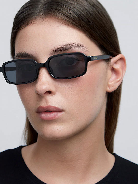 Meller All Damen Sonnenbrille mit Schwarz Kunststoff Gestell und Schwarz Linse RA-TUTCAR