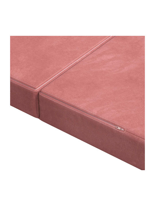 vidaXL Velvet Pink Decorative Pillow Case 45x100cm