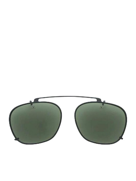 Men's Sunglasses with Metallic Frame Black Green