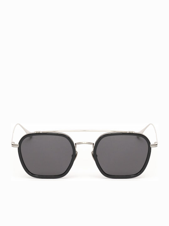 Belstaff Unisex Γυαλιά Ηλίου με Μαύρο Μεταλλικό Σκελετό και Μαύρο Φακό