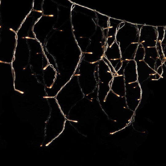 144 Lights LED 3m. x 60cm Warm White type Rain 1pcs