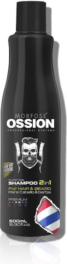 Morfose Ossion Purifing 2in1 Pentru Păr Și Barba Sampon de Par Contra Căderii Părului 500ml