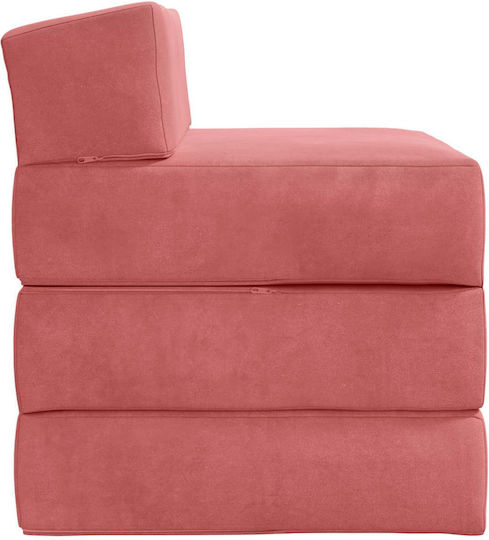 Sessel Bett Samt Rosa 200x70x63cm