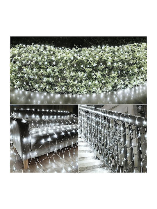 Led Garden Light Net 192 Diodes 8 Modes Waterproof Curtain 3x2 M