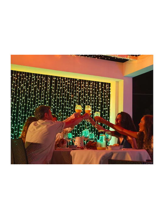 400 Lights LED 2.1m. x 150cm Multicolor type Curtain