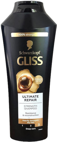 Gliss Gliss Ultimate Repair Sampon de Păr Reconstrucție/Hrană pentru Uscat Păr 250ml
