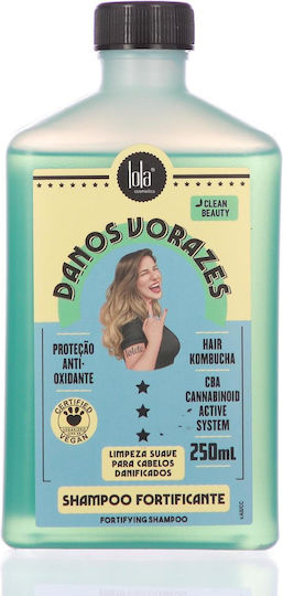 Lola Cosmetics Danos Vorazes Sampon De Par Strălucire Pentru Păr Deteriorat 250ml
