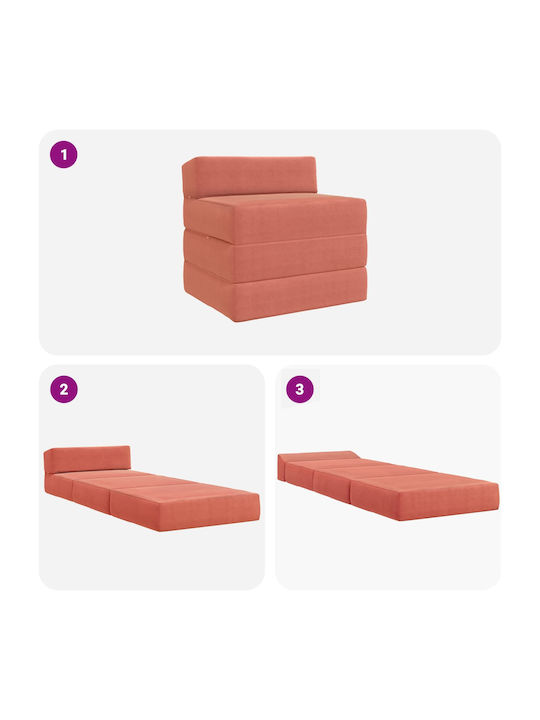 Armchair Bed Orange 70x60x63cm