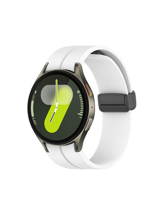 Galaxy Λουράκι Λευκό (Samsung Galaxy Watch FE, 7, 6, 5, 4)