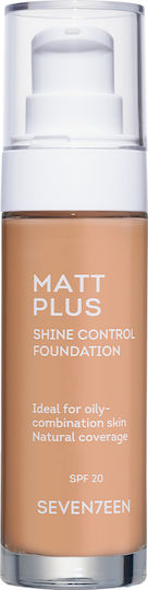Seventeen Matt Plus Liquid Foundation SPF20 06 Caramel 30ml