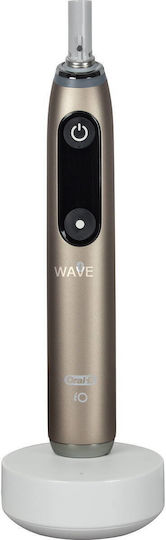 Oral-B Io Series 10 Elektrische Zahnbürste mit Drucksensor und Reiseetui Gold