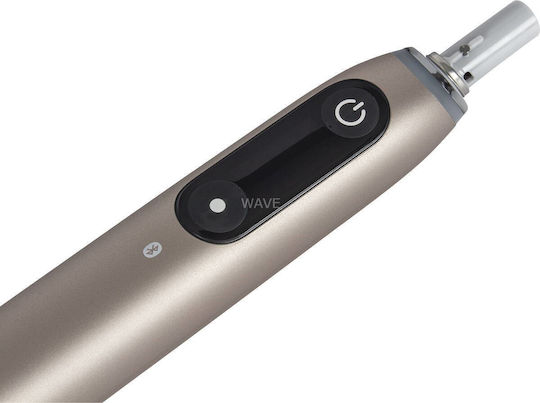 Oral-B Io Series 10 Elektrische Zahnbürste mit Drucksensor und Reiseetui Gold