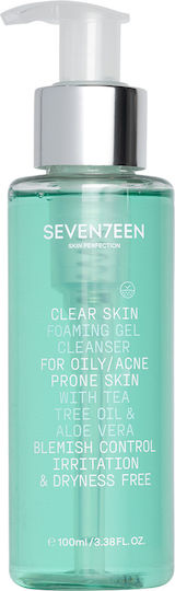 Seventeen Clear Skin Αφρός Καθαρισμού Προσώπου για Ακνεϊκές Επιδερμίδες 100ml
