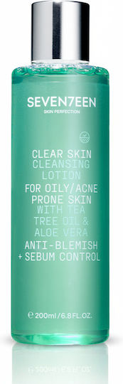 Seventeen Clear Skin Lotion Καθαρισμού Προσώπου για Ακνεϊκές Επιδερμίδες 200ml