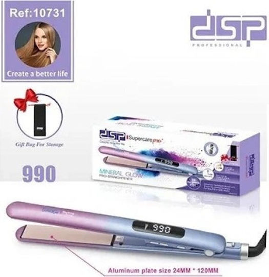 DSP 10731 Πρέσα Μαλλιών με Κεραμικές Πλάκες 45W