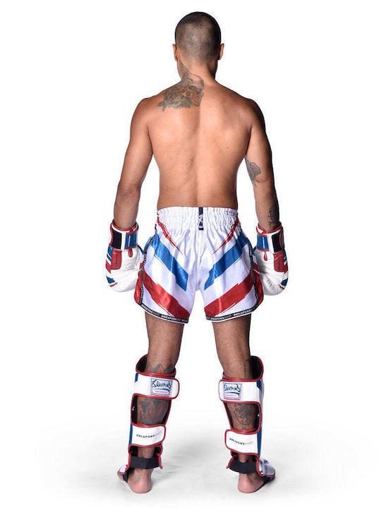 Σορτσάκι Muay Thai 8 Weapons Shift – White Navy Red