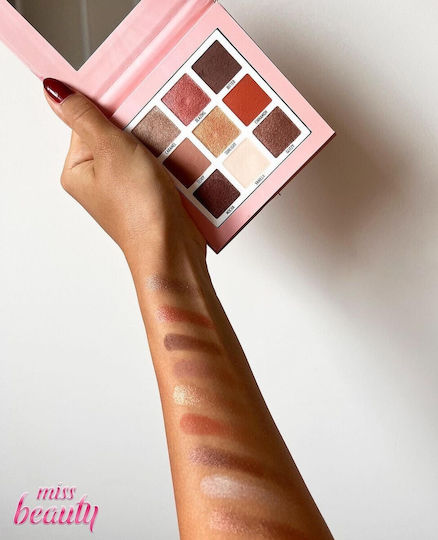 Golden Rose Miss Beauty New Addict Eyeshadow Palette Παλέτα με Σκιές Ματιών σε Στερεή Μορφή 11.7gr
