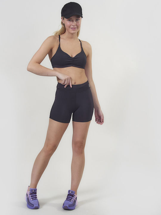 Training Women's Leggings-Shorts High Waist Black