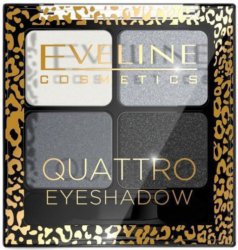 Eveline Quattro Palette mit Lidschatten in Gepresster Form 11 5.2gr