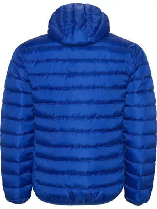 Norway Winter Puffer Jacket Windproof Electric Blue