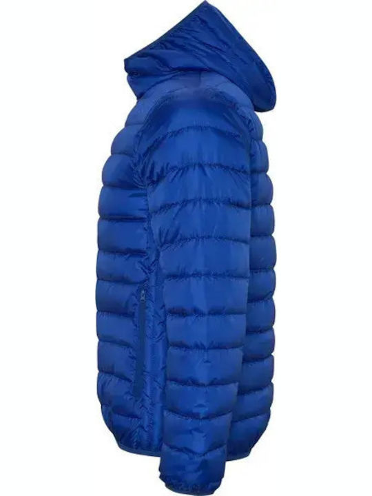Norway Winter Puffer Jacket Windproof Electric Blue