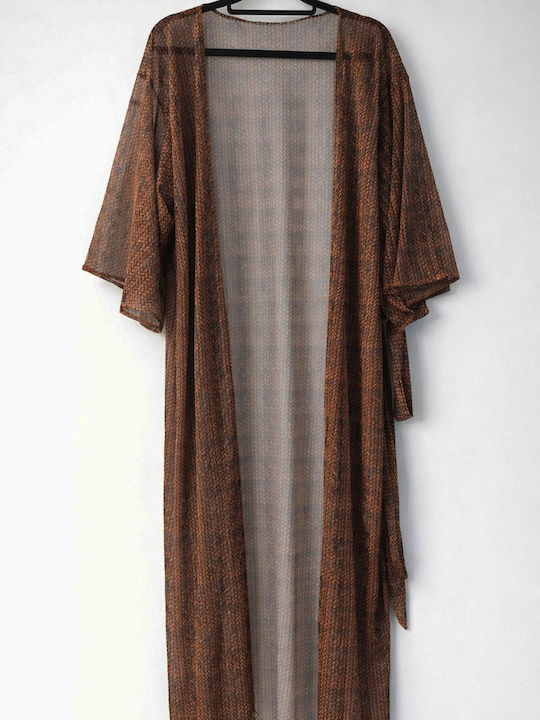 U-wear Καφτάνι Παραλίας Καφέ