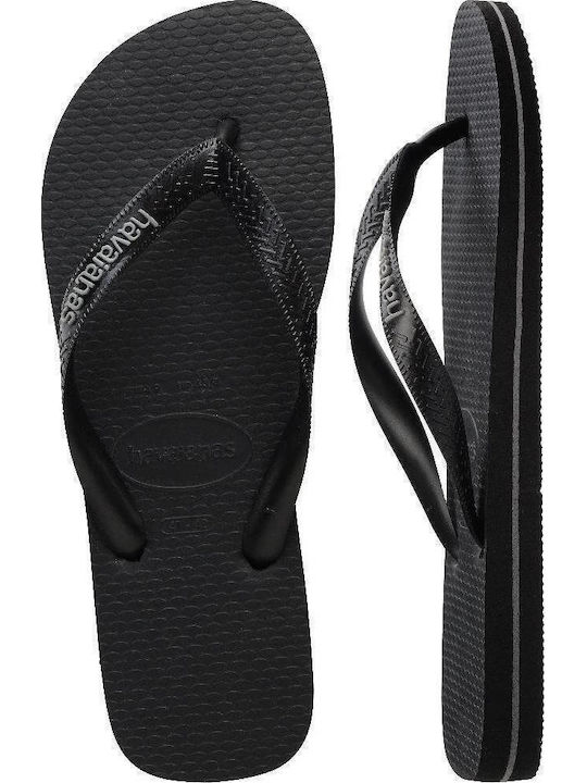 Logo Logo Men's Flip Flops Black