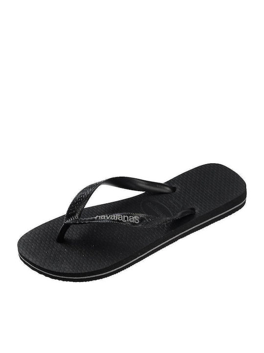 Logo Logo Men's Flip Flops Black