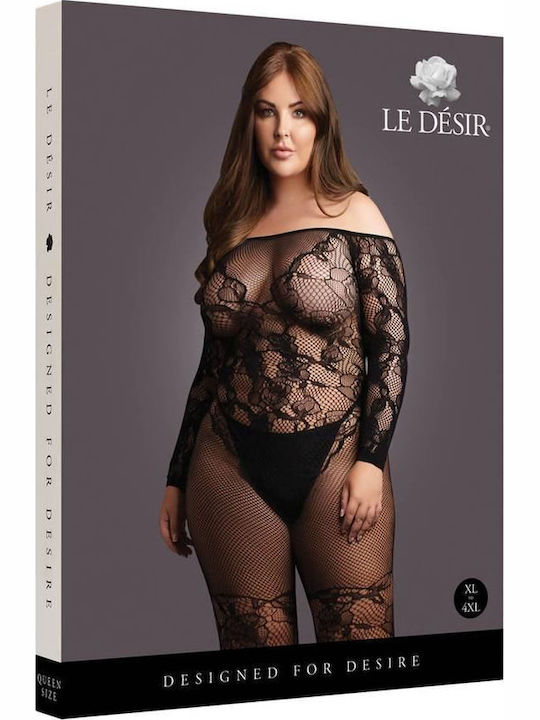 Shots Sexy Bodystocking Black