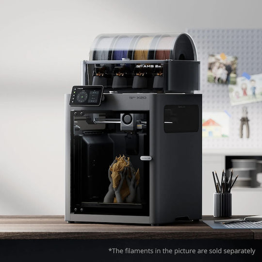 Bambu Lab X2D Combo Imprimantă 3D Autonomă cu Extruder Dublu și Conectivitate USB / Wi-Fi