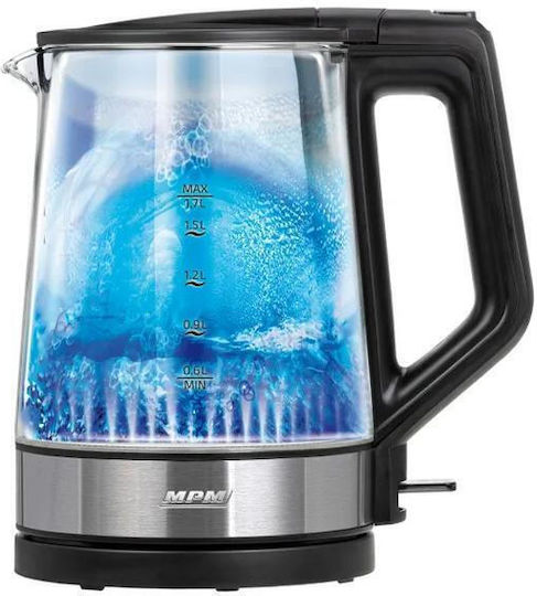 MPM Βραστήρας 1.7lt 2200W Μαύρος