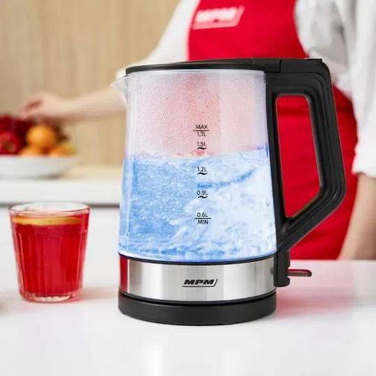 MPM Βραστήρας 1.7lt 2200W Μαύρος