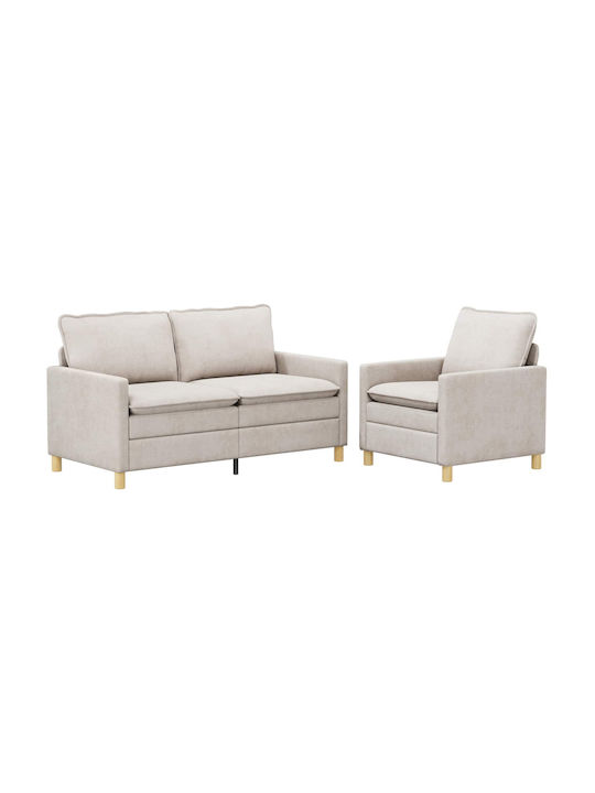 vidaXL Wohnzimmermöbel-Set 2-Sitzer & Sessel