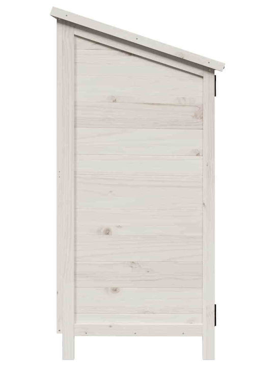 Wooden Garden Shed White M1.065xW0.56xH1.135m