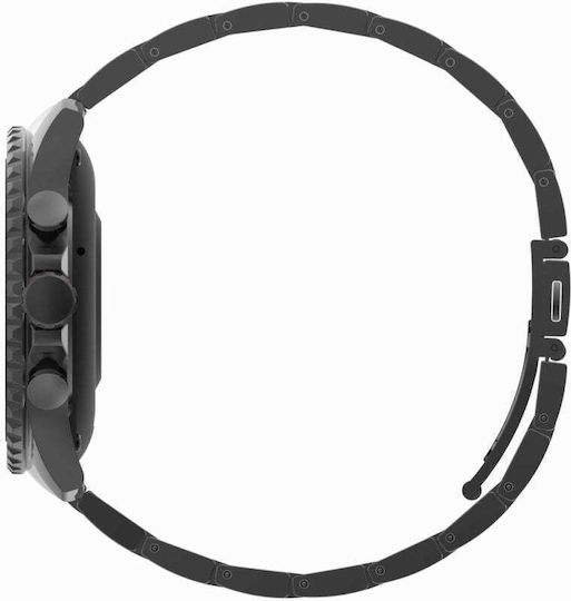 Gravity GT16-2 48mm Smartwatch mit Herzfrequenzsensor (Schwarz)