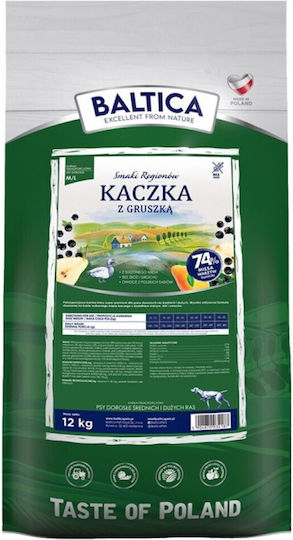 Baltica 12kg Trockenfutter für Hunde mittlerer & großer Rassen mit Ente